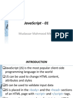 Javascript - 01: Mudassar Mahmood Mirza