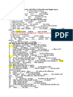 PRESENT AND PAST TENSE VERBS