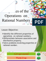 Lesson 9 Properties of The Operation On Rational Numbers - Jalidron