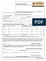 Application Form For Re-Evaluation of Answer-Book