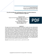 Jing (2020) - Fiscal Decentralization and Regional Economic Growth in Indonesia A Spatial Econometric Approach