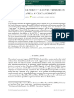 Jing - Social Assistance Amidst The Covid-19 Epidemic in South Africa, A Policy Assessment