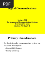 Lecture 11 Performance of Communication Systems Corrupted by Noise