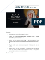 Oraciones de Santa Brígida Por 12 Años