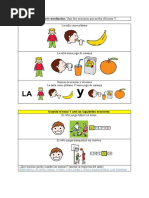 Oraciones con pictogramas para niños | PDF