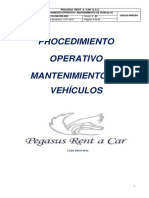 Cpu-Sm-Pro-0003 Procedimiento Operativo Mantenimiento de Vehículos