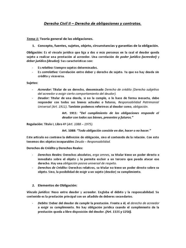 Pago de obligaciones en Derecho Civil | PDF | Pagos | Bienes (Ley)