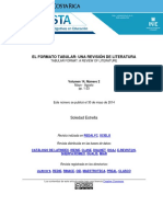 Estrella - El Formato Tabular Una Revisión de Literatura