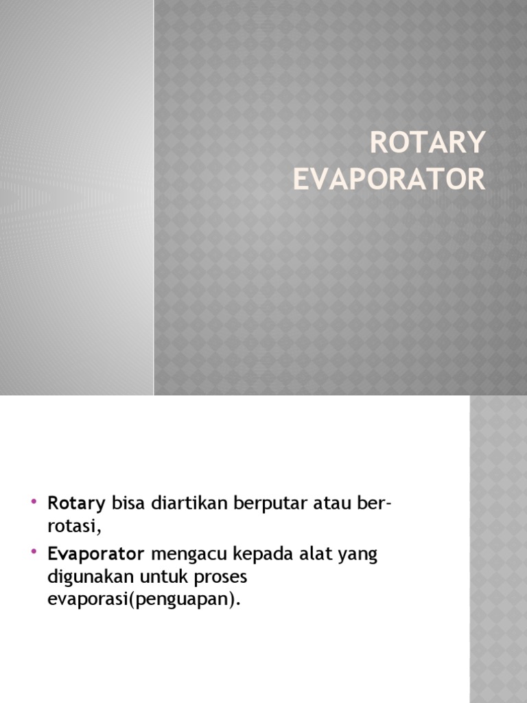 Rotary Evaporator PDF