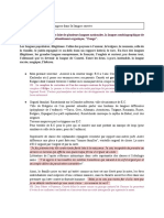 Les événements sur les langues dans la langue sauvée (1)