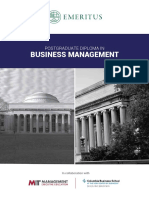 Business Management: Postgraduate Diploma in