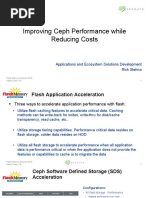 Improving Ceph Performance While Reducing Costs: Applications and Ecosystem Solutions Development Rick Stehno