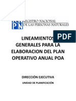 Lineamientos Grales para La Elaboracion Del Poa