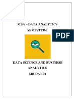 08-MBA-DATA ANALYTICS - Data Science and Business Analysis - Unit 1