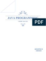 Java Programming: Advaitha B