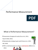 Measuring Performance: A History and Evolution