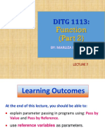 DITG1113-Lecture 7 - Function Part 2