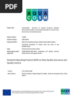 Standard Operating Protocol (SOP) On Data Quality Assurance and Quality Control