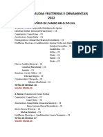 Pedidos de Mudas Frutíferas e Ornamentais 2022