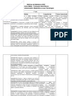 Matriz Referência Do Esnino Médio 2022 Matemática