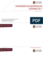 Ingeniería de Materiales Cerámicos 1 - Msc. Rodrigo Perea