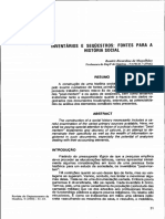 Inventários e Sequestros - Fontes para A História Social