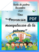 ESCUELA DE PADRES - DICIEMBRE 2021 - "Prevención, Uso y Manipulación de La Pólvora"