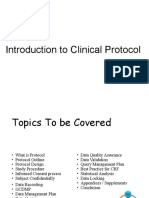Introduction To Clinical Protocol