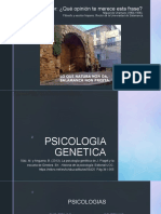 Psicología Genética. Piaget