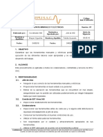 SGE-P-OHS-014 Herramientas manuales y eléctricas  V01 05.05.16