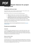 Google Sheets Starter Exercises | PDF | Spreadsheet | Computer Programming