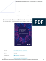 Ecossistema de Startups No Brasil - Estudo de Caracterização Do Ecossistema de Empreendedorismo de Alto Impacto Brasileiro