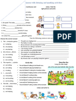 Present Continuous Worksheet