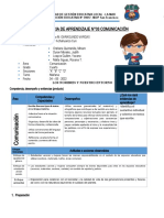 Sesión de Aprendizaje #03 Comunicación