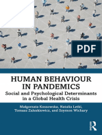 KOSSOWSKA, Malgorzata Et Al - Human Behaviour in Pandemics - Social and Psychological Determinants in A Global Health Crisis (2022)