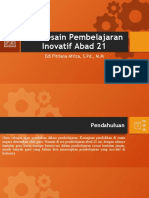 Mendesain Pembelajaran Inovatif Abad 21