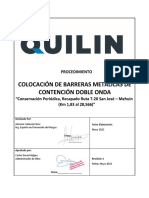 Procedimiento Barreras Metálicas de Contención Rev 0 T-20