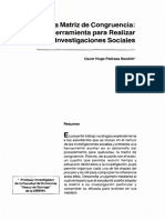 La Matriz de Congruencia Una Herramienta