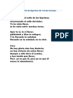 Letra Valle de Lágrimas de Tomás Ocampo