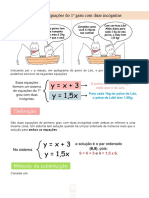 RESUMO - Sistema de Equações Do 1º Grau