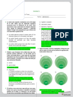 Ciencias 6: Evaluación Unidad 1