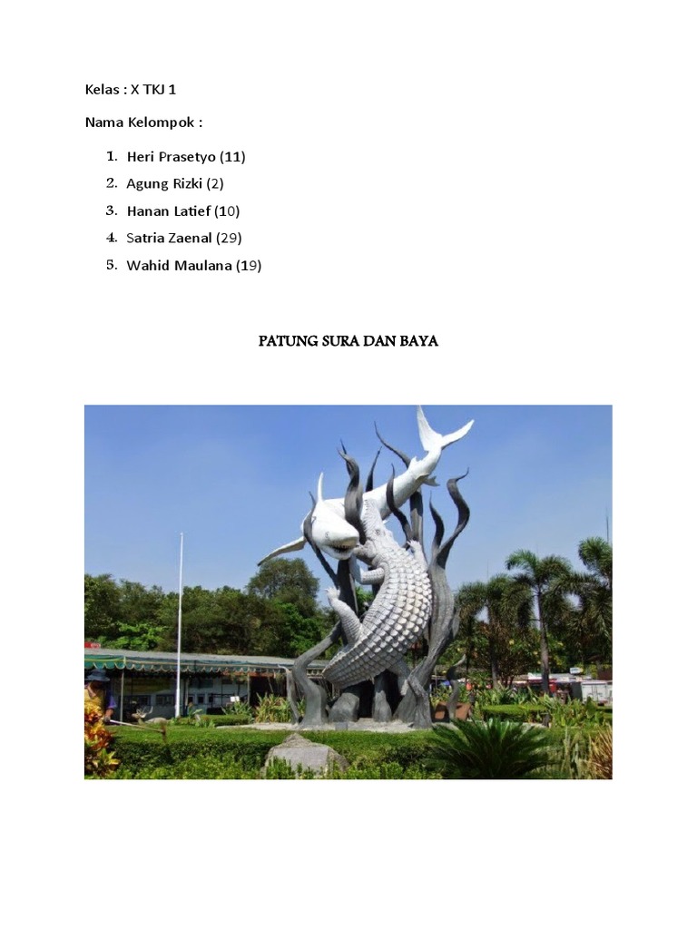 Patung Sura Dan Baya | PDF