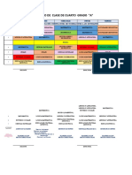 Horario de 4to A Matutina