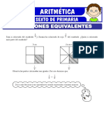 Ejercicios de Fracciones Equivalentes para Sexto de Primaria