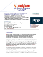 Intervención Cognitivo Conductual en Los Problemas de Ansiedad de Evaluación. Tratamiento de Un Caso. Psiquiatría - Com (Online), 3