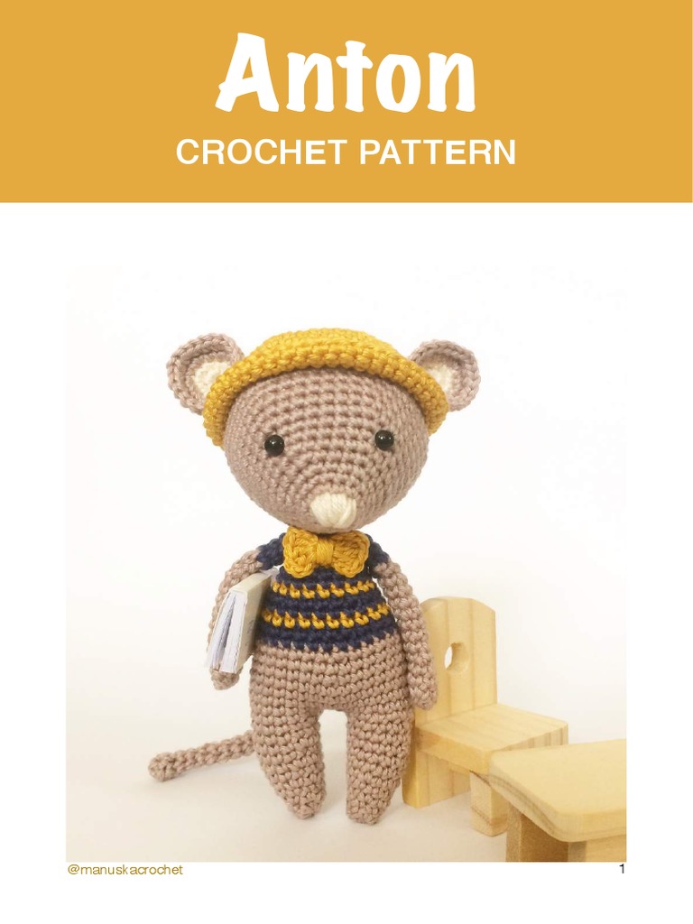 Anton: Crochet Pattern | PDF | Crochet | Textile Arts
