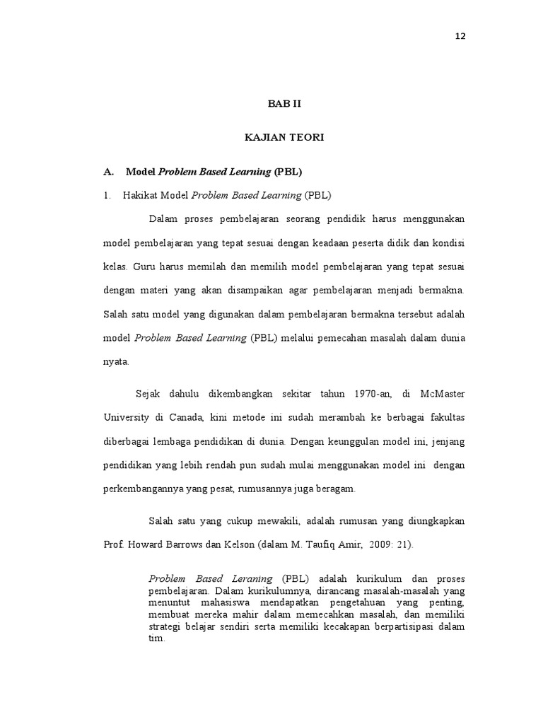 Panduan Problem Based Learning | PDF