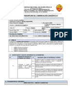 Silabo - Comunicación Linguistica I - Econ.