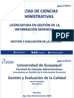 Gestión Calidad Facultad Ciencias Administrativas UG