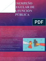 Desempeño Irregular de La Funcion Publica